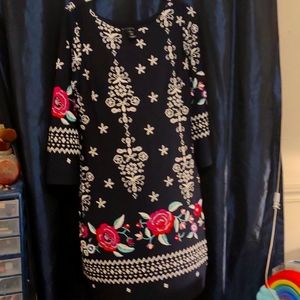 ENFOCUS STUDIO navy midi dress (8)